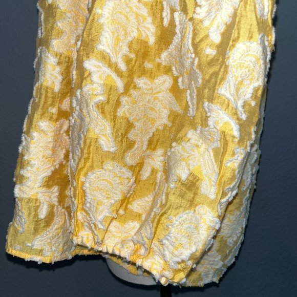 Anthropologie Yellow and White Blouse - Picture 5 of 8